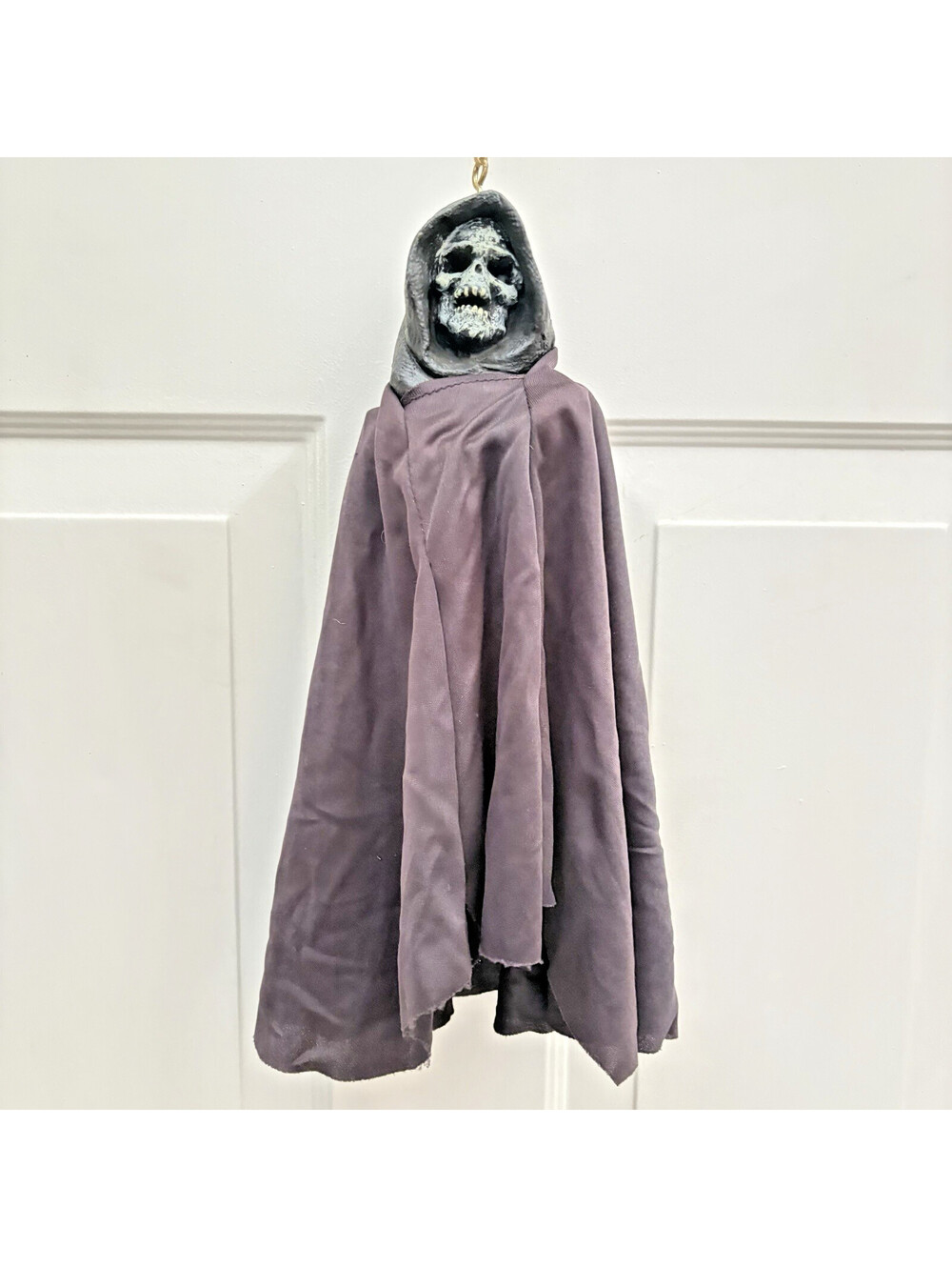 Vtg 1999 PAPER MAGIC GROUP Halloween Hanging Decoration GRIM REAPER Skull Bungie